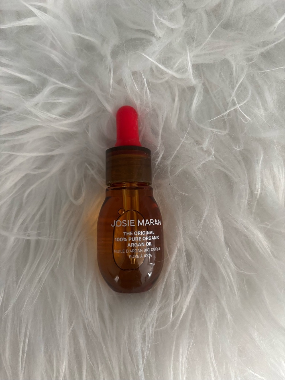 JOSIE MARAN Amber Bottle with Red Dropper Facial Argan Oil